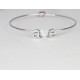 Wire initial couple bangle