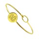 Monogram Round Bangle Bracelet