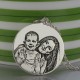 Custom Photo Disc Back-Engraving Necklace