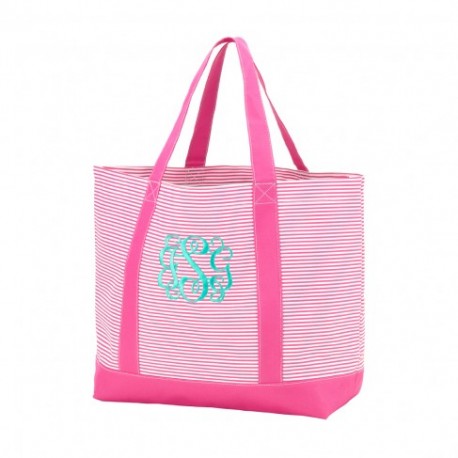 Pinstripe Tote Bag (Greek)