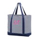 Pinstripe Tote Bag (Greek)