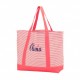 Pinstripe Tote Bag (Greek)