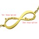 Infinity Two Names Bracelet