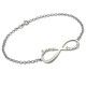 Infinity Two Names Bracelet