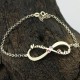Infinity Two BirthSones and two Names Bracelet