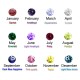 BirthStone and Names Ring