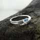 Promise Ring with 2 BirthStones and Names