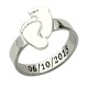 Baby Feet Ring with Name