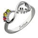 Mom Ring with BirthStones and Name