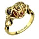 Caged Heart Mother's Birthstone Ring