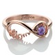 Mother's Infinity Engraved Name Ring