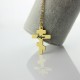 Engraved Russian Orthodox Cross Necklace