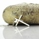 Latin Cross With Heart and Name Necklace