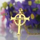 Latin Cross with BirthStones Necklace