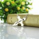 Engraved Cross with Name Necklace