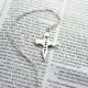 Engraved Cross with Name Necklace