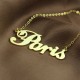 Paris Name Plate Necklace