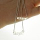 2 Layer Names Double Chain Necklace