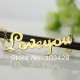 French Script MT fonts Necklace