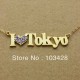 I Love Name Necklace with BirthStone Heart