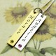 Silver and Gold 2 Names Bar Necklace