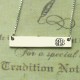 Monogram Bar  Necklace