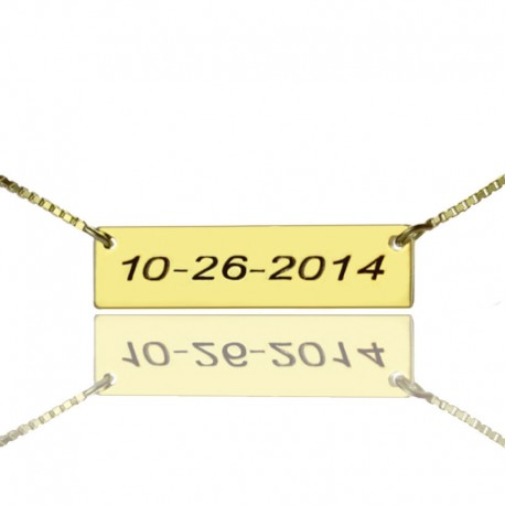 Hand Stamped Anniversary Necklace