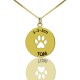 Dog Paw with Date Necklace for Childrens