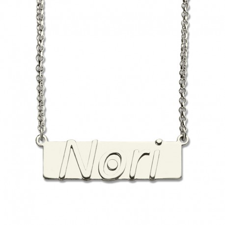 Bar Necklace Monogrammed Name