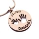 Baby Handprint Engraved Necklace
