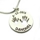 Baby Handprint Engraved Necklace
