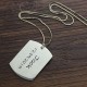 Tag Charm ID Necklace