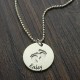 Baby Name Necklace with Footprints