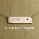 Nameplate Necklace with Birthstone
