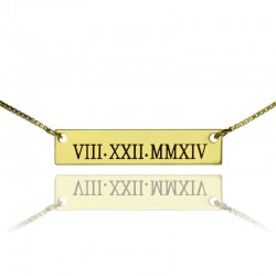 Roman Wedding Date Necklace