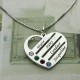 Kids Names Engraved Heart Necklace