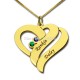 Two Name Hearts Necklace