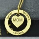 Moms Heart Necklace with Kids Names