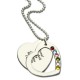 Heart Birthstones Necklace