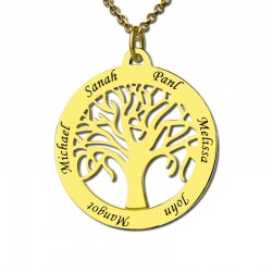 Engraved Family Tree Necklace