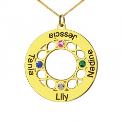 Infinity Circle Name Necklace