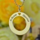 Hold Love in Your Heart Disc Necklace
