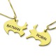Hand Stamped Batman Name Necklace