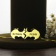 Hand Stamped Batman Name Necklace
