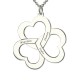 Triple Heart Shamrocks Necklace