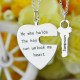 Heart Key Necklace Set