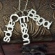 Multiple Vertical Name Necklace