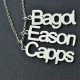 Multiple Vertical Name Necklace
