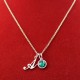 Initial Birthstone Necklace