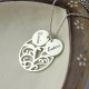 Engraved Family Tree Discs Necklace